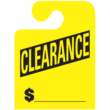 J-hook mirror hang tags