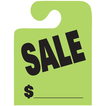 J-hook mirror hang tags