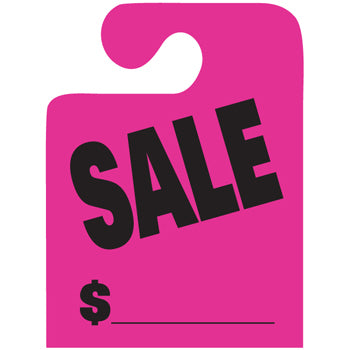 J-hook mirror hang tags