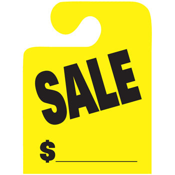 J-hook mirror hang tags