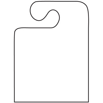J-hook mirror hang tags