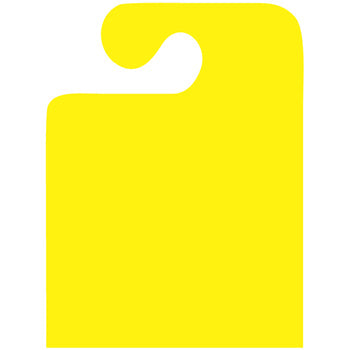 J-hook mirror hang tags