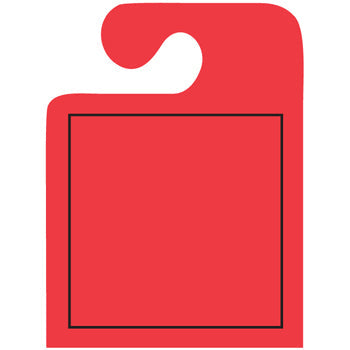 J-hook mirror hang tags