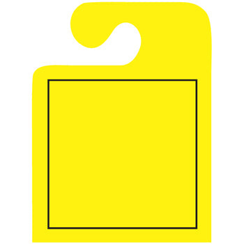 J-hook mirror hang tags