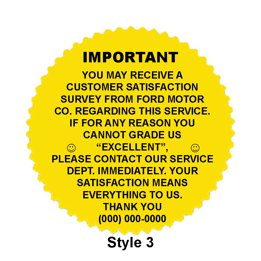 2" starburst labels (csi) - Fluorescent Yellow