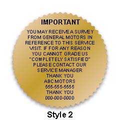 2" starburst labels (csi) - Metallic Foil Gold