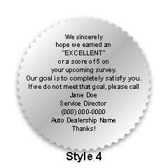 2" starburst labels (csi) - Metallic Foil Silver