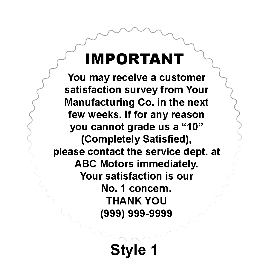 2" starburst labels (csi) - White