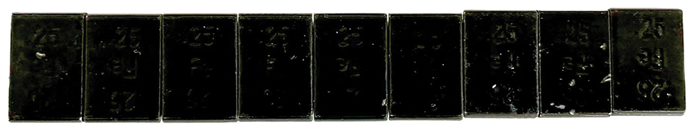 Adhesive Wheel Weights - Black Steel - .50 oz