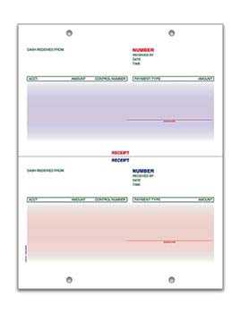 Laser cash receipt - form lzr-cr