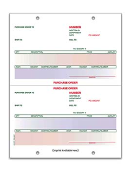Laser purchase order - form lzr-po
