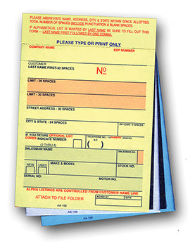 Vehicle deal labels - label aa-168