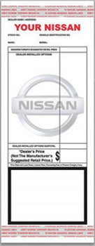 Addendum stickers (tape adhesive)