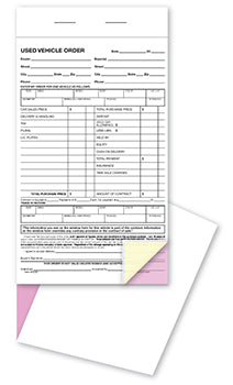 Used vehicle order books