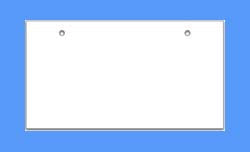 Temporary heavy duty paper tag