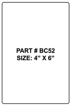 Blank bar code labels - BC52 (DYM-4X6)