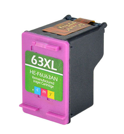 HP 63XL / F6U63AN Tri-Color (Cyan/Magenta/Yellow) - HP Inkjet Cartridge