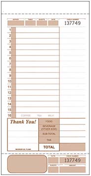 Guest Checks - 4 part - FL-620