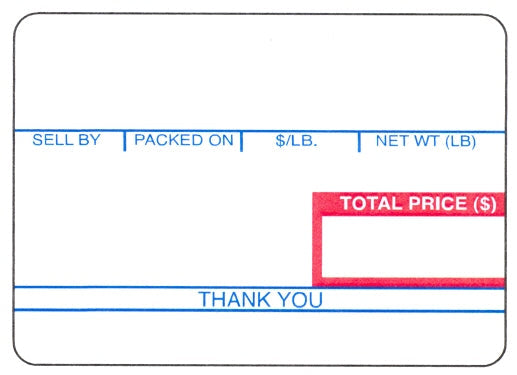 H1631 - Kubota FP-900/910 UPC 47.5mm Scale Label