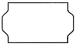 Meto® 2200-2 White - 2 Line Price Marking Labels