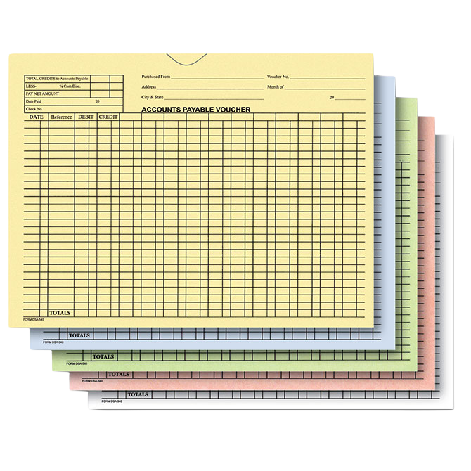 Accounts Payable Voucher Jackets (Folders)