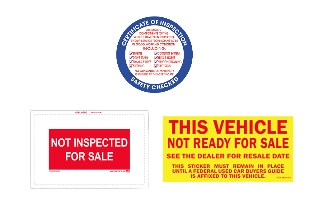 Static Cling Inspection Sticker