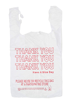 Plastic Recyclable Thank You Bags