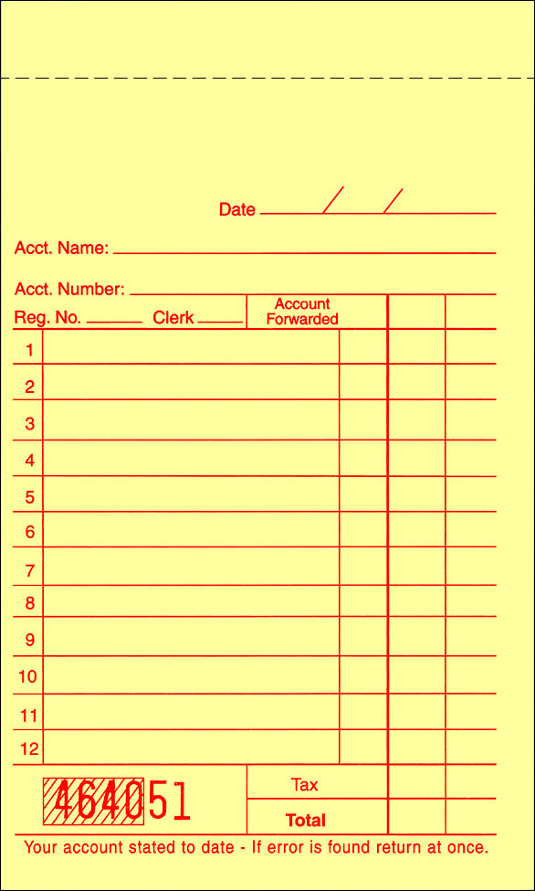 Sales Book - 2-part sales - 1A