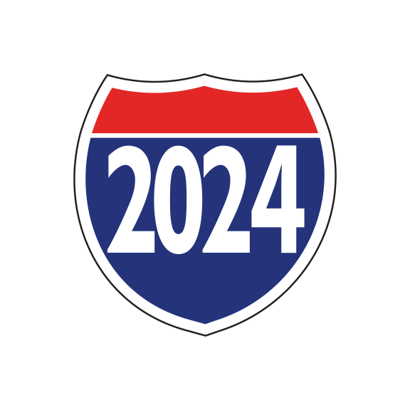 Window stickers - interstate shields