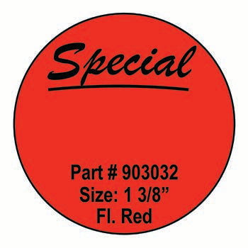 Self-stick promotional labels