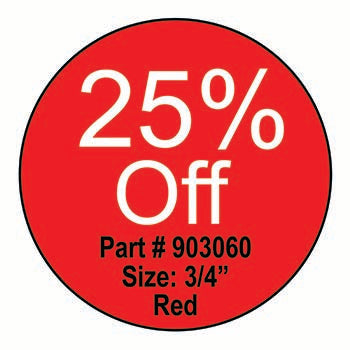 Self-stick promotional labels