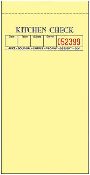 Guest Checks - 2-part booked - 928