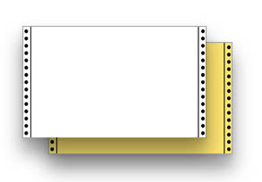 9 1/2" X 5 1/2" 2 ply fan fold sheet paper