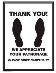 Caats™ brand - footprint paper floor mat