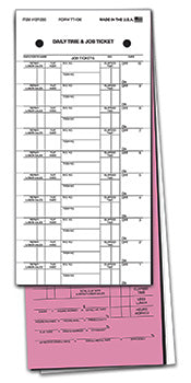TruForm™ Brand - job time tickets - form tt-136