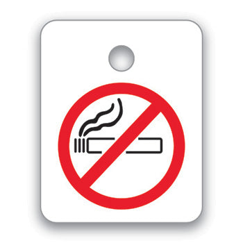 No smoking reminder - plastic key fob