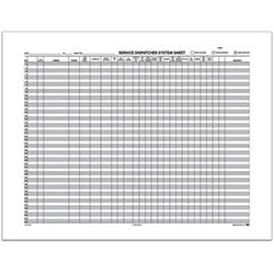 Service dispatcher system sheets (form sdss)