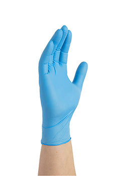 Powder & latex free blue nitrile x3 gloves