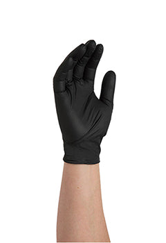 Powder & latex free premium black nitrile gloves