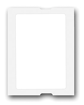 Caats™ brand - 5 in 1 static cling labels - stock roll labels