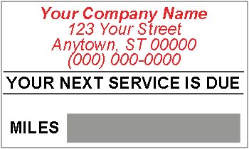 Caats™ brand - custom write-in reminder stickers - style 2