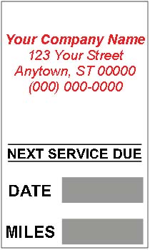 Caats™ brand - custom write-in reminder stickers - style 4