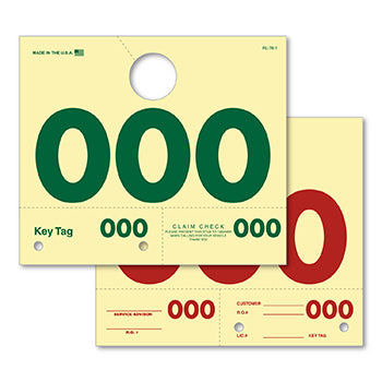 Caats™ brand - 3 digit service dispatch tags (rl-78)