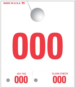 Caats™ brand - 3 digit white service dispatch numbers (sdn-3)