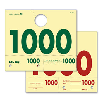 Caats™ brand - 4 digit service dispatch tags (rl-78)