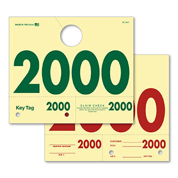 Caats™ brand - 4 digit service dispatch tags (rl-78)