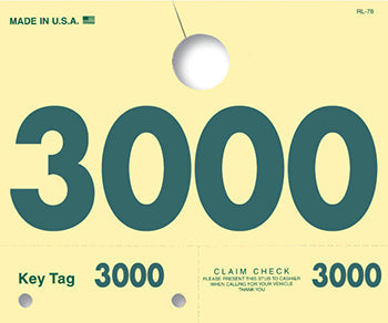 Caats™ brand - 4 digit service dispatch tags (rl-78)