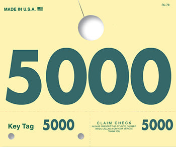Caats™ brand - 4 digit service dispatch tags (rl-78)