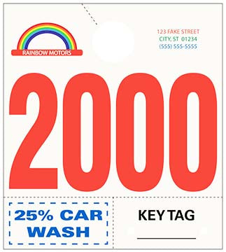 Caats™ brand - custom heavy stock side padded dispatch numbers