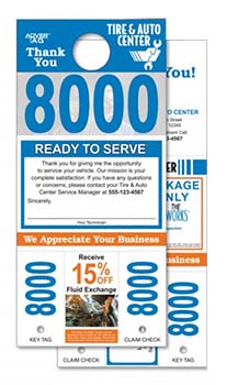 Adver-tag™ brand - 5-part coupon dispatch numbers - premium stock